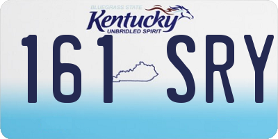 KY license plate 161SRY