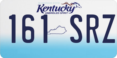 KY license plate 161SRZ