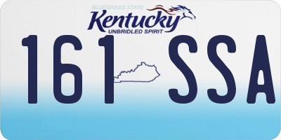 KY license plate 161SSA