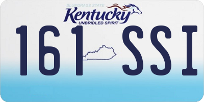 KY license plate 161SSI