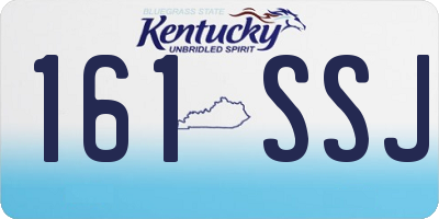KY license plate 161SSJ