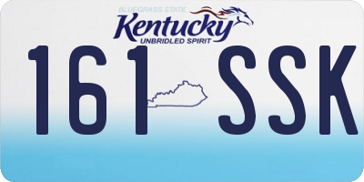 KY license plate 161SSK