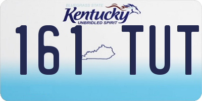 KY license plate 161TUT