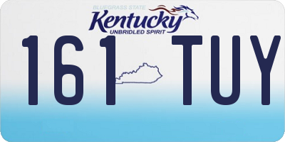 KY license plate 161TUY