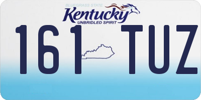 KY license plate 161TUZ