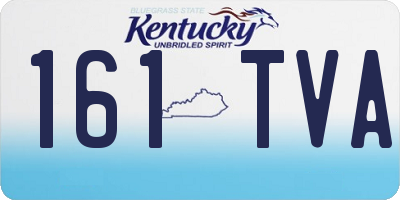 KY license plate 161TVA