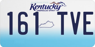 KY license plate 161TVE