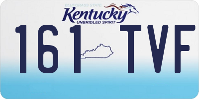 KY license plate 161TVF