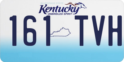 KY license plate 161TVH
