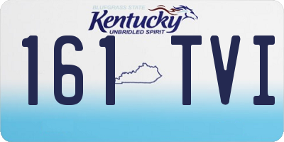 KY license plate 161TVI