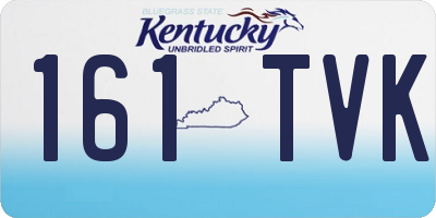 KY license plate 161TVK
