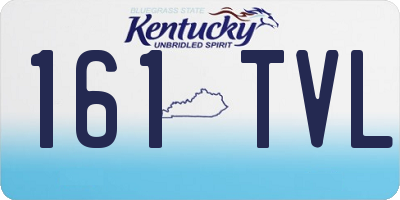 KY license plate 161TVL