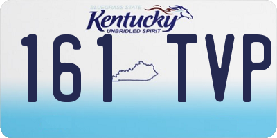 KY license plate 161TVP