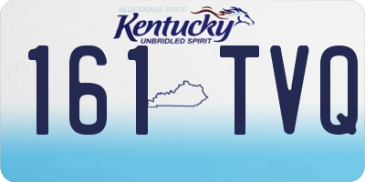 KY license plate 161TVQ