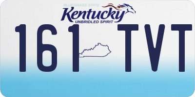 KY license plate 161TVT