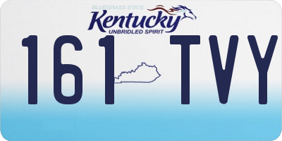 KY license plate 161TVY