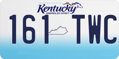 KY license plate 161TWC