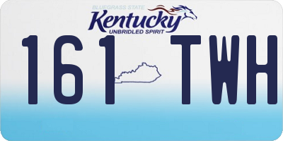 KY license plate 161TWH
