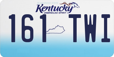 KY license plate 161TWI