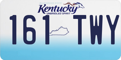 KY license plate 161TWY