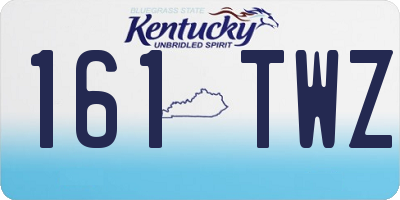 KY license plate 161TWZ