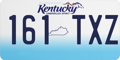 KY license plate 161TXZ