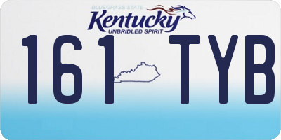 KY license plate 161TYB