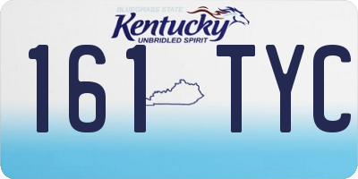 KY license plate 161TYC
