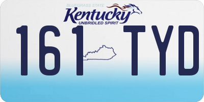 KY license plate 161TYD