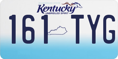 KY license plate 161TYG