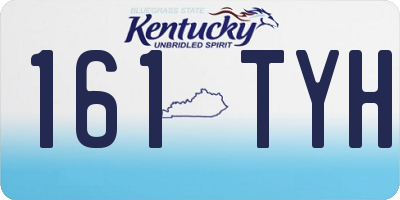 KY license plate 161TYH