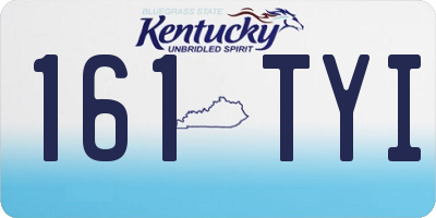 KY license plate 161TYI