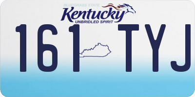 KY license plate 161TYJ