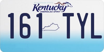 KY license plate 161TYL