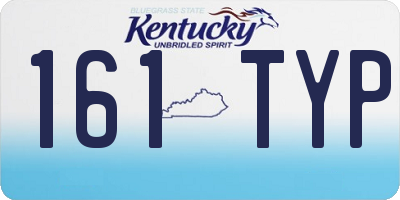 KY license plate 161TYP