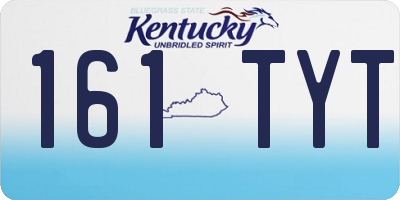 KY license plate 161TYT