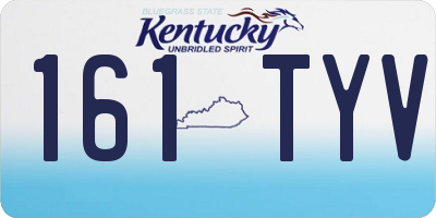 KY license plate 161TYV