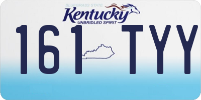 KY license plate 161TYY