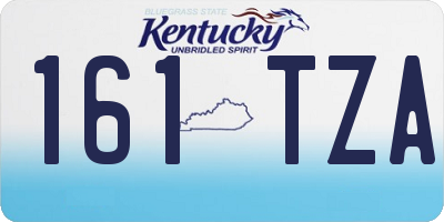 KY license plate 161TZA