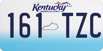 KY license plate 161TZC