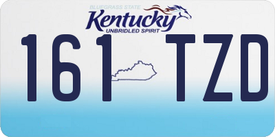 KY license plate 161TZD