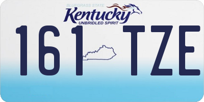 KY license plate 161TZE
