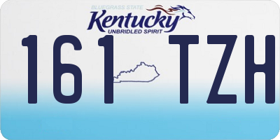 KY license plate 161TZH