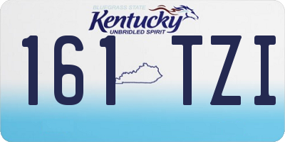 KY license plate 161TZI