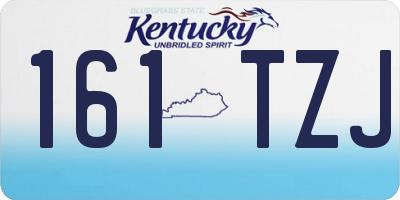 KY license plate 161TZJ