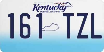 KY license plate 161TZL