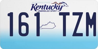 KY license plate 161TZM