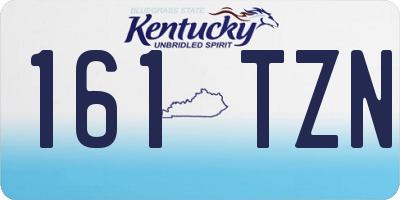 KY license plate 161TZN