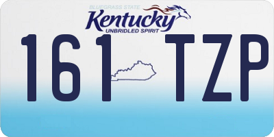 KY license plate 161TZP