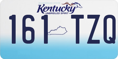 KY license plate 161TZQ